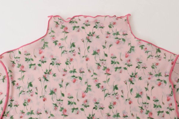 画像3: sweet rose tulle top (PK) (3)