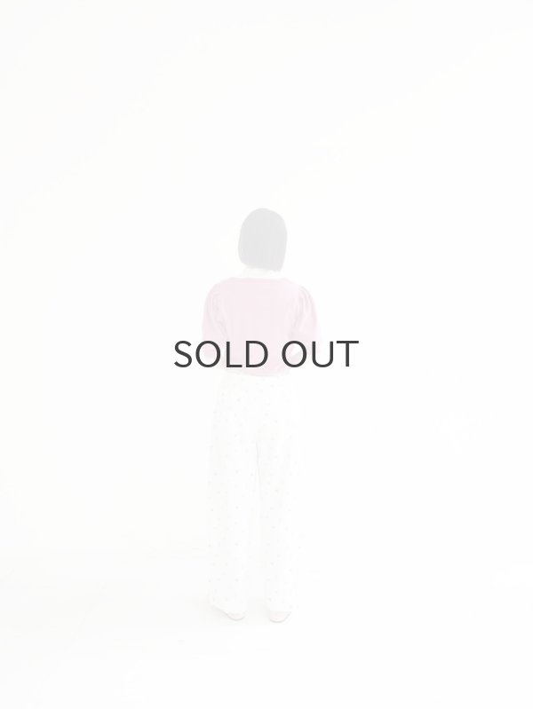 画像19: cotton flower embroidery pants (WH) (19)