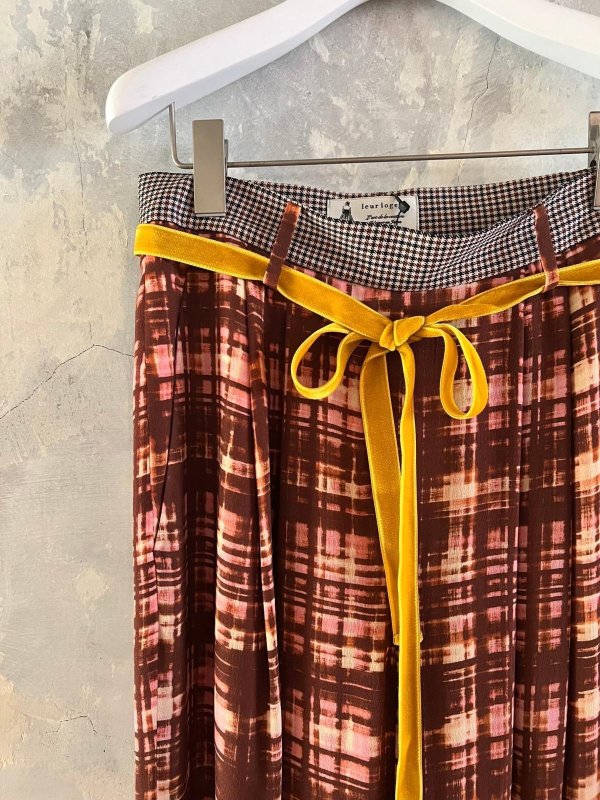 画像10: SALE30%OFF!! shadow check print pants (BG) (10)