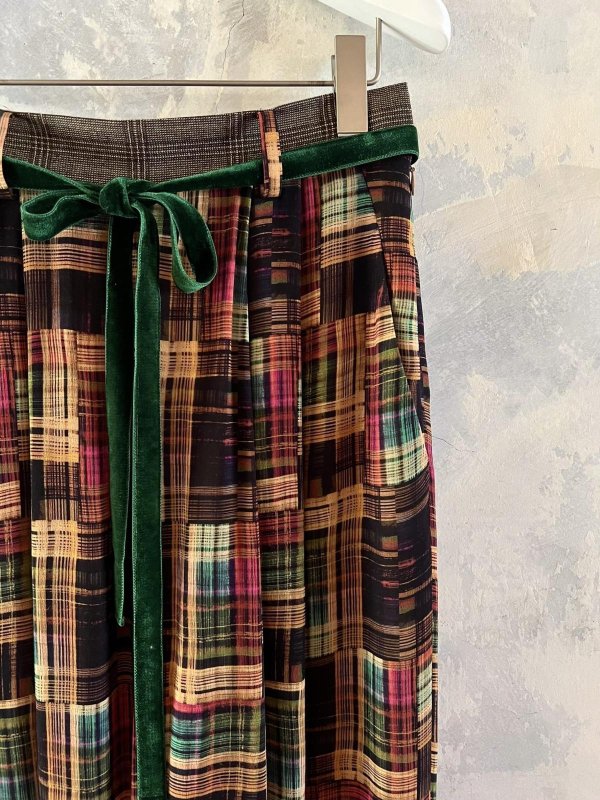 画像2: SALE30%OFF!! shadow check print pants (BG) (2)