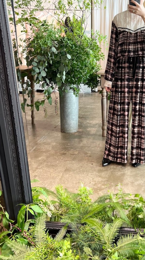 画像12: SALE30%OFF!! shadow check print pants (BG) (12)