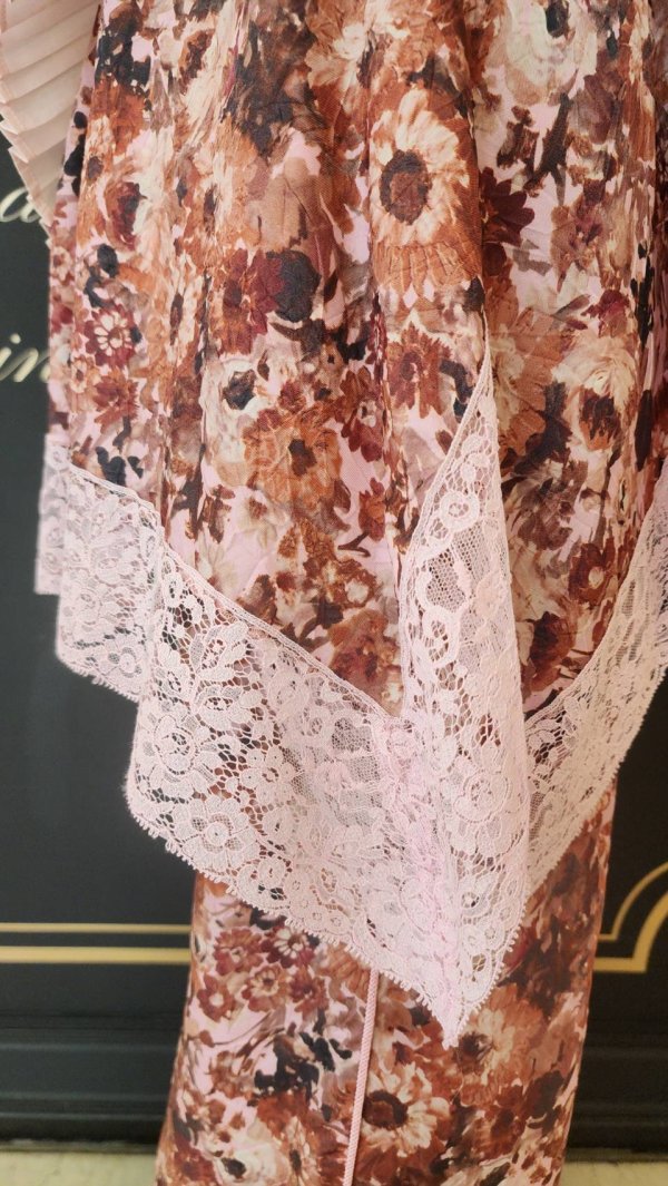 画像10: SALE15%OFF!! blossom garden cupro print top (GR) (10)