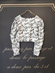 画像6: flower tulle embroidery top (GR) (6)
