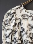 画像2: flower tulle embroidery top (GR) (2)