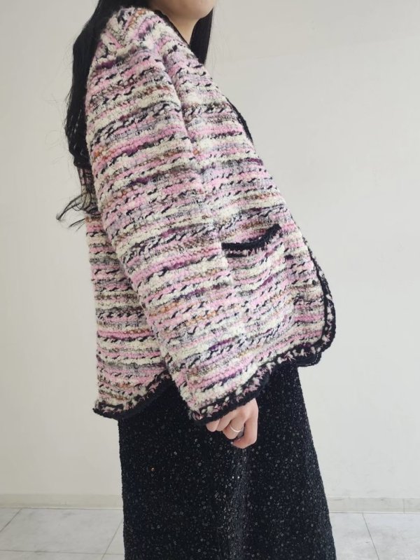 画像13: thread tweed jacket (BK) (13)