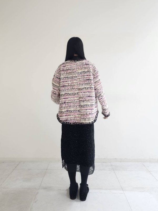画像14: thread tweed jacket (BK) (14)