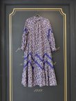 画像1: 別注!! print gather dress (PK) (1)