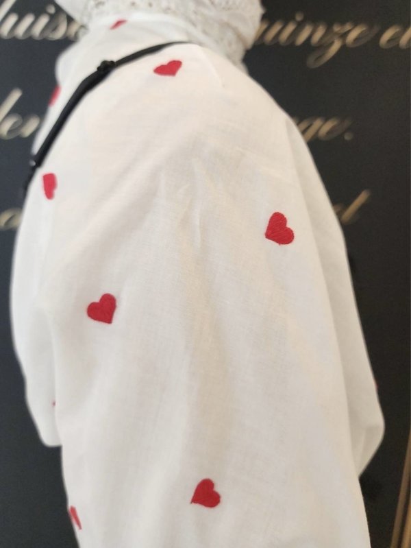 画像27: 別注!! ハートモチーフ刺繍トップ (WH×RD) (27)
