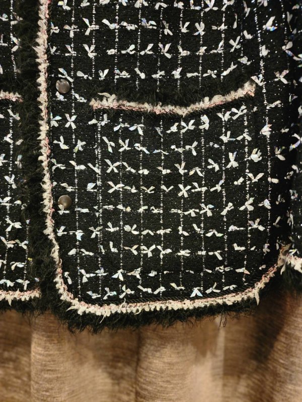 画像5: thread tweed jacket (BK) (5)