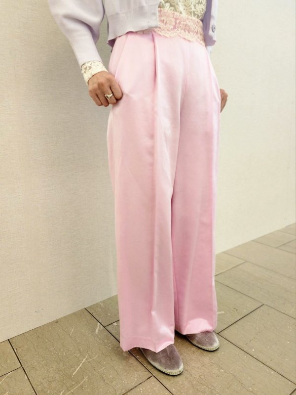 画像13: SALE30%OFF!! Powder satin pants (PK) (13)