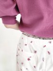 画像20: cotton flower embroidery pants (WH) (20)
