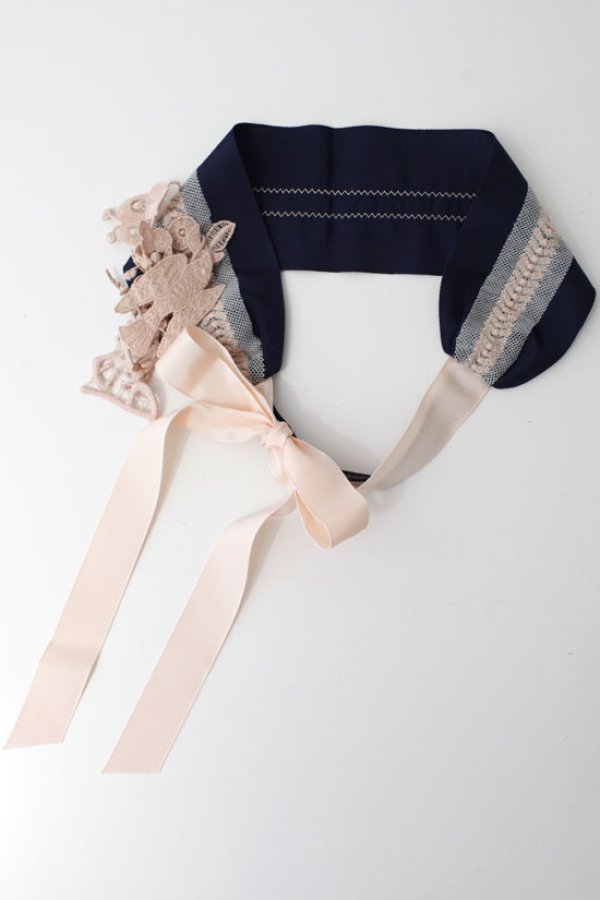 画像3: ☆ ×hitomi shinoyama design バックリボンヘッドドレス-forest parade-（SH0171:NV） (3)