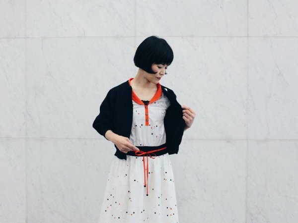 画像16: ☆ キャズエドゥミ 別注スペシャルアイテム sea fowl ドレス YS3750(WH) (16)