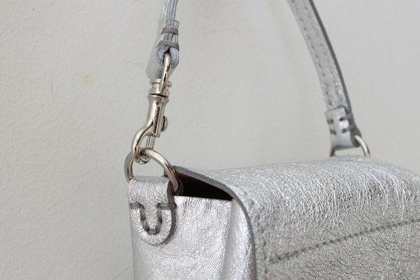 画像6: ソフトメタリック 籐付きミニサイフ (SV) (6)