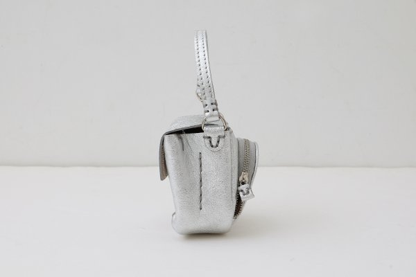 画像4: ソフトメタリック 籐付きミニサイフ (SV) (4)