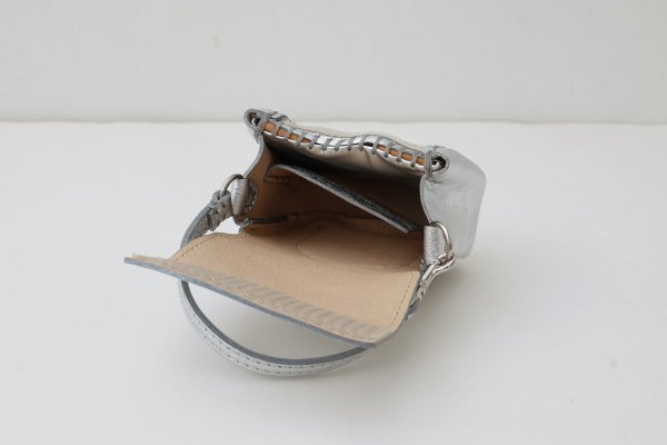 画像8: ソフトメタリック 籐付きミニサイフ (SV) (8)