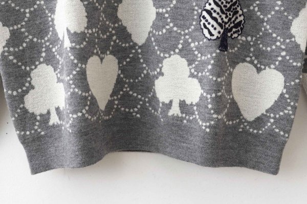 画像7: forest card ニットプルオーバー (ADA8042:GY) (7)