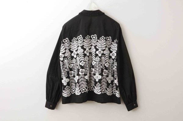 画像2: swing garden ブラウス (ADA1395:BK) (2)