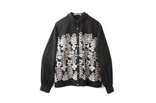 macaronミナペルホネン trois ブラウス　36 ミナペルホネン mina perhonen tambourine コットンラグランブラウス