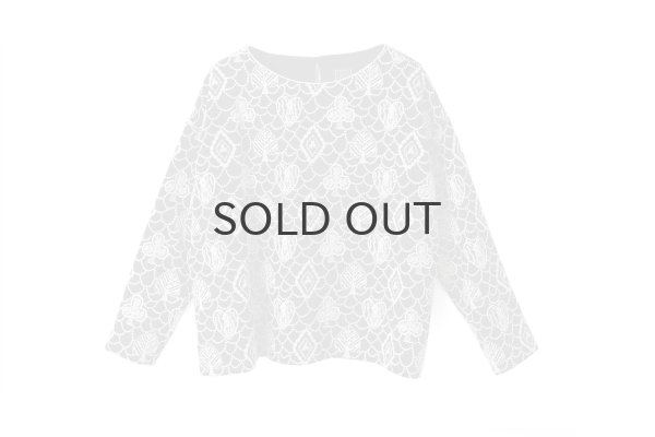 画像1: forest card ブラウス (ADA1403:BK) (1)