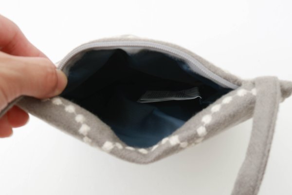 画像7: tambourine pocket bag (ADA9305:GY) (7)