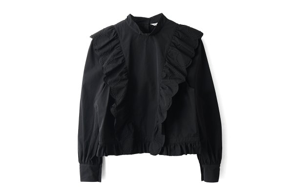 画像1: tambourine ラグランスリーブブラウス (ADA1399:BK) (1)