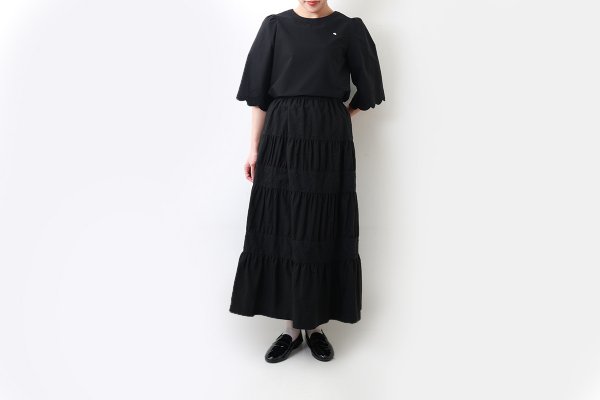 画像11: tambourine ティアードスカート (ADS5402:BK) (11)