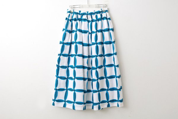 画像2: ◯ solmio ギャザースカート (ADS5407:WH) (2)