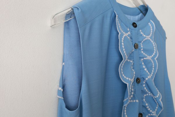 画像4: tambourine ノースリーブドレス (ADS3134:BL) (4)