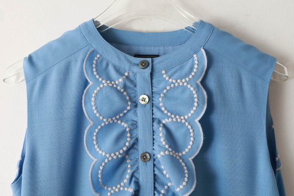 画像3: tambourine ノースリーブドレス (ADS3134:BL) (3)