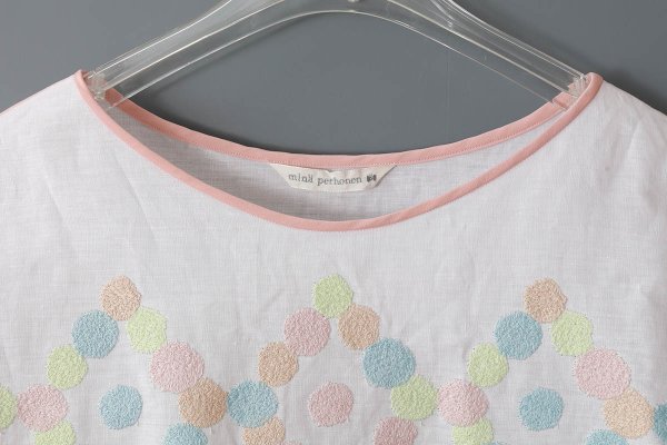 画像3: ◯ lueur フレンチスリーブブラウス (ADS1377:WH) (3)