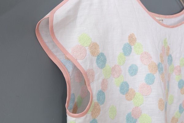 画像4: ◯ lueur フレンチスリーブブラウス (ADS1377:WH) (4)