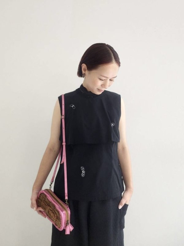 画像21: choucho ノースリーブブラウス (ADS1364:BK) (21)