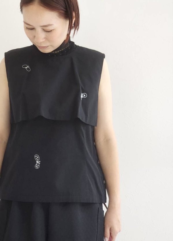 画像22: choucho ノースリーブブラウス (ADS1364:BK) (22)