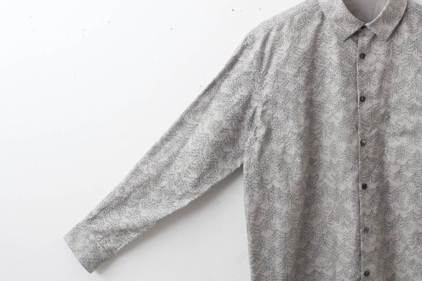 画像3: Men's wing tree シャツ (AEA1185H:GY) (3)