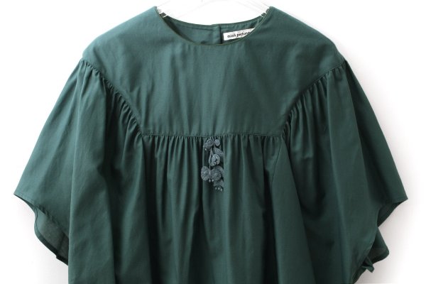画像3: light wind ヨークギャザーブラウス (AES1428:GR) (3)