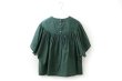 画像2: light wind ヨークギャザーブラウス (AES1428:GR) (2)