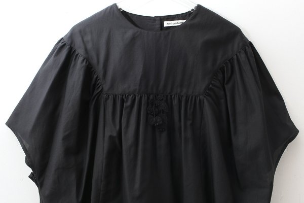 画像3: light wind ヨークギャザーブラウス (AES1428:BK) (3)