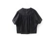 画像2: light wind ヨークギャザーブラウス (AES1428:BK) (2)