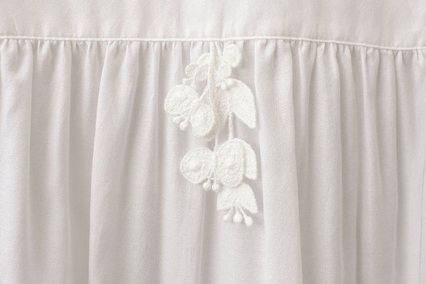 画像7: light wind ヨークギャザーブラウス (AES1428:WH) (7)