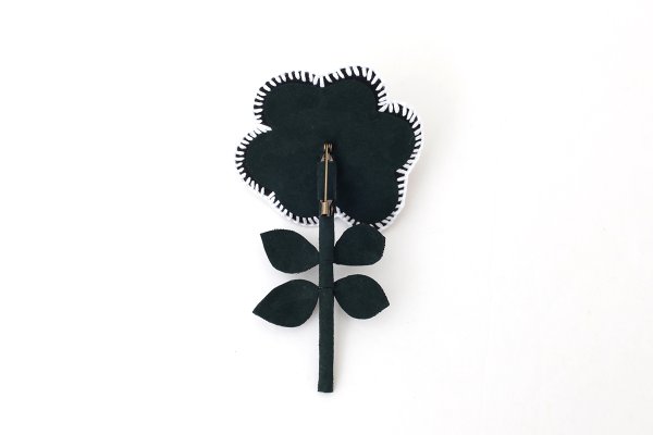 画像2: ruusu コサージュ (AES7832:WH) (2)