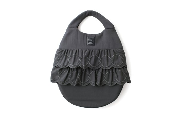 画像1: tambourine egg bag (AES9392:BGY) (1)