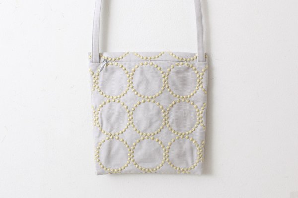 画像2: tambourine pocket bag (AES9387:LGY) (2)