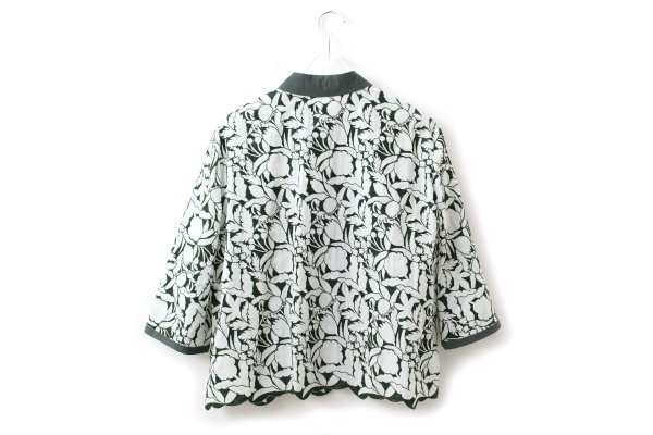 画像2: shadow フレアスリーブブラウス (AES1448:GR) (2)