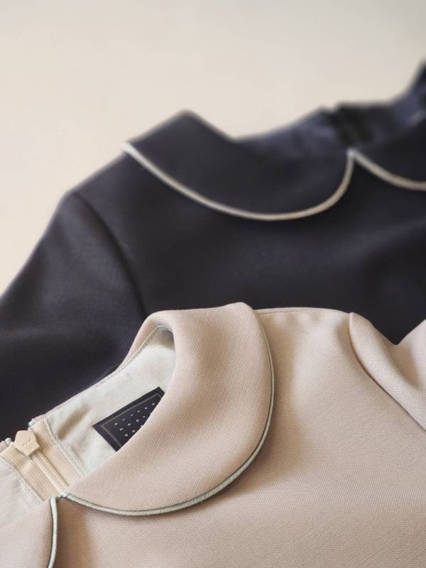 画像23: ○ 子供服 tambourine 丸襟ワンピース (ACS3391P:NV×WH / LGY) (23)