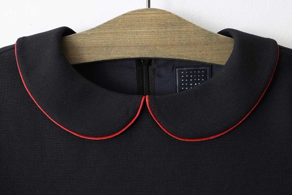 画像4: ○ 子供服 tambourine 丸襟ワンピース (ACS3391P:NV×NV) (4)