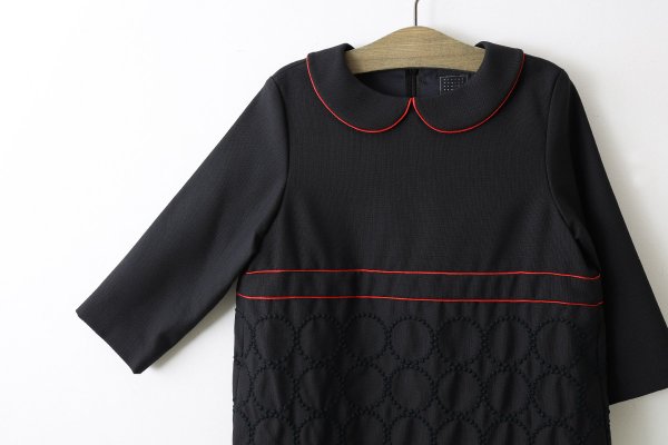 画像5: ○ 子供服 tambourine 丸襟ワンピース (ACS3391P:NV×NV) (5)