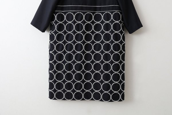 画像6: ○ 子供服 tambourine 丸襟ワンピース (ACS3391P:NV×WH / LGY) (6)