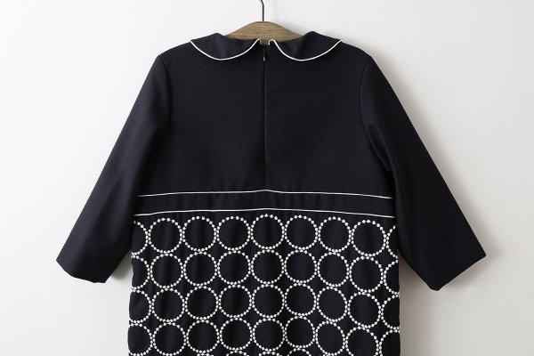 画像7: ○ 子供服 tambourine 丸襟ワンピース (ACS3391P:NV×WH / LGY) (7)