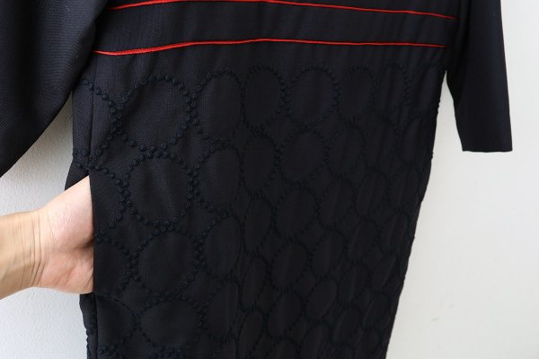 画像8: ○ 子供服 tambourine 丸襟ワンピース (ACS3391P:NV×NV) (8)